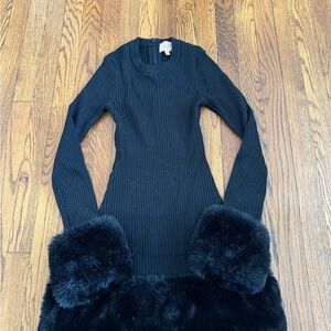 Show Me Your MuMu Black Long Sleeve Dress